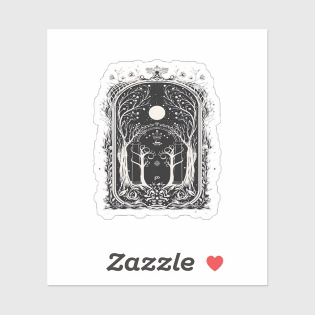 Goblincore Fantasy Gate To  Classic Aufkleber (Blatt)