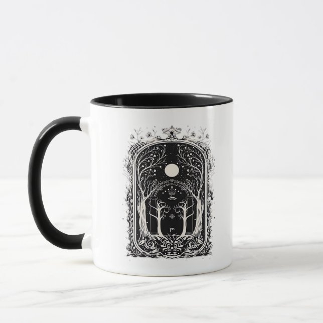 Goblincore Fantasy Gate To  Classic Tasse (Links)