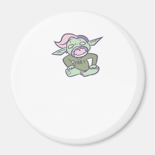 Goblincore Fart Goblin Classic Magnet (Vorne)