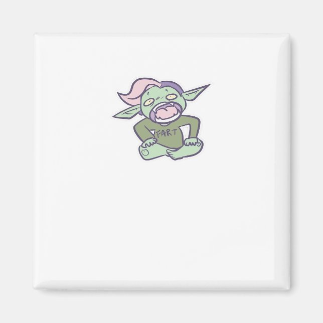 Goblincore Fart Goblin Classic Magnet (Vorne)