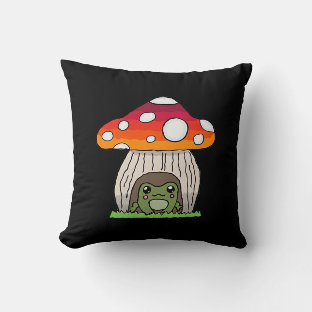 Goblincore Frog Classic Retro Appeal Kissen (Vorderseite)