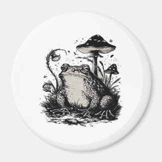Goblincore Frog Minimal Classic Design Magnet