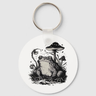 Goblincore-Frosch-Minimal-Klassiker-Design Schlüsselanhänger