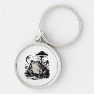 Goblincore-Frosch-Minimal-Klassiker-Design Schlüsselanhänger