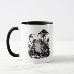 Goblincore-Frosch-Minimal-Klassiker-Design Tasse