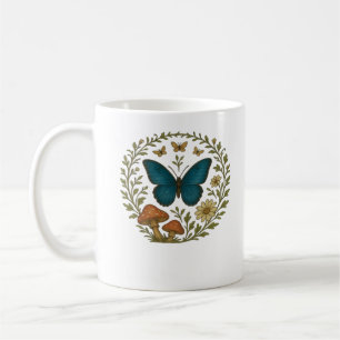 Goblincore Schmetterling Fairycore Botanische Klei Kaffeetasse