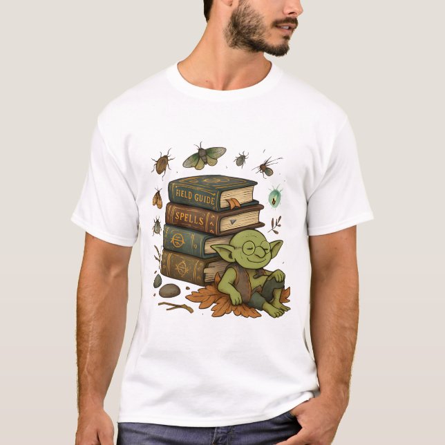 Goblincore Spellbook Bug Lover T-Shirt (Vorderseite)