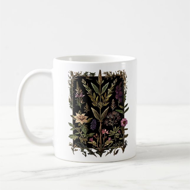 Goblincore Victorian Witch Herbs Classic Kaffeetasse (Links)