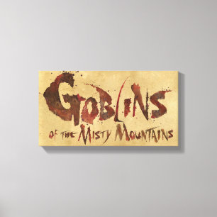 Goblins der Misty Mountains Leinwanddruck