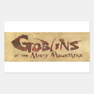 Goblins der Misty Mountains Rechteckiger Aufkleber