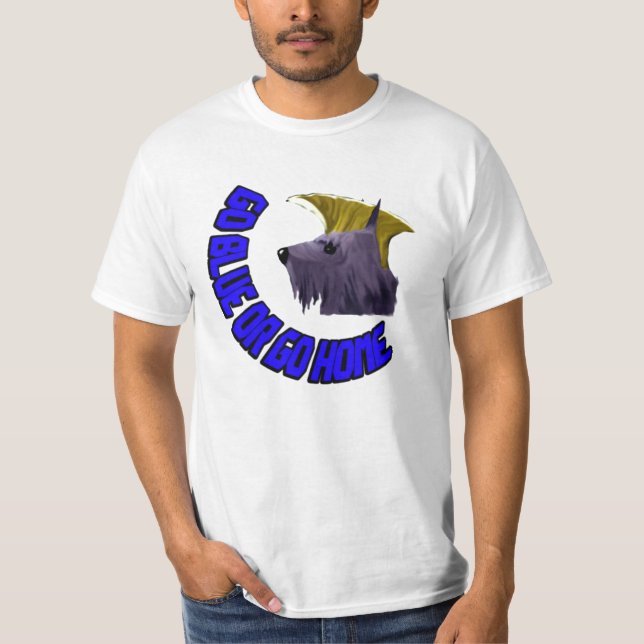 #GOBLUEORGOHOME Shirt (Entwurf durch YoDragonFire) (Vorderseite)