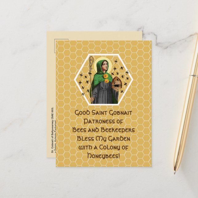 Gobnait Ballyvourney (SAE 003) Postkarte (Vorderseite/Rückseite Beispiel)