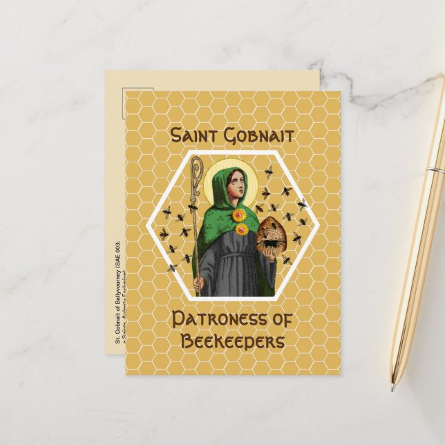 Gobnait Ballyvourney (SAE 003) Postkarte (Vorderseite/Rückseite Beispiel)