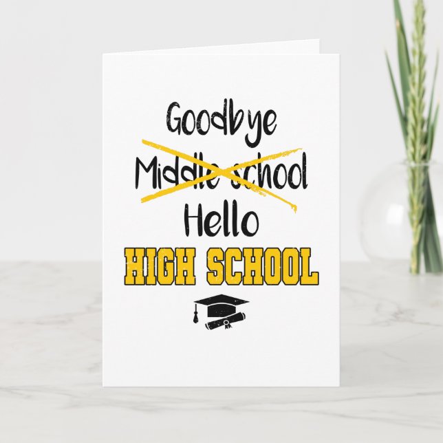 Gobye Middle School Abschluss School High School Karte (Vorderseite)