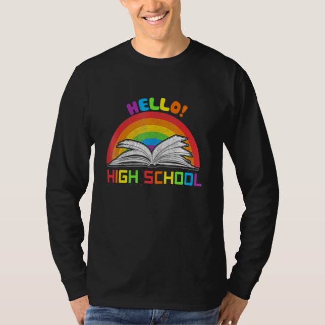 Gobye Middle School Hello High School T-Shirt (Vorderseite)