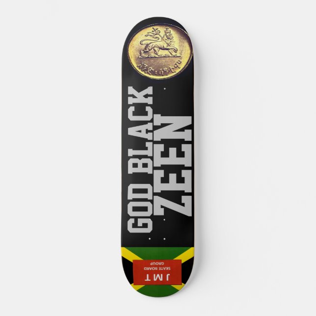 GOD BLACK ZEEN Skateboard (Vorderseite)