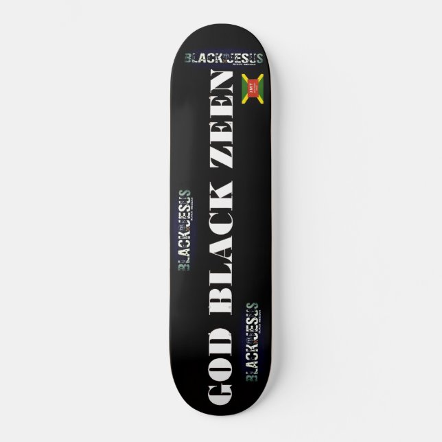 GOD BLACK ZEEN Skateboard (Vorderseite)