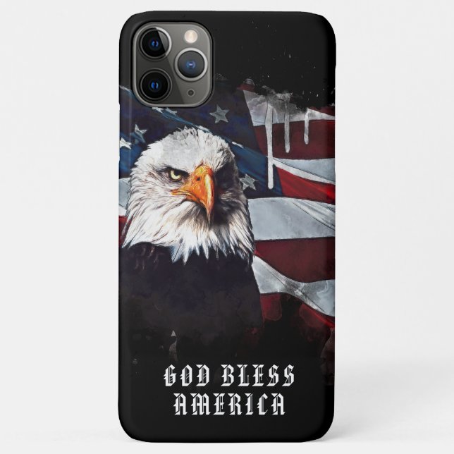 *~* GOD BLESS AMERICA AP16 Patriotic Flag EAGLE Case-Mate iPhone Hülle (Rückseite)