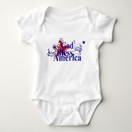 God Bless America Baby Bodysuit Strampler