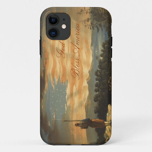 GOD BLESS AMERICA Case-Mate iPhone HÜLLE (Rückseite)