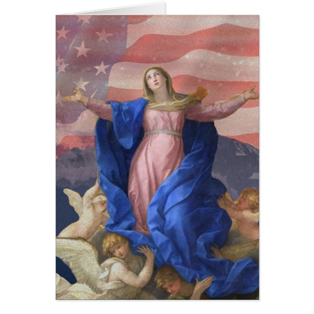 GOD BLESS AMERICA JUNGFRAU MARY RELIGIOUS (Vorne)