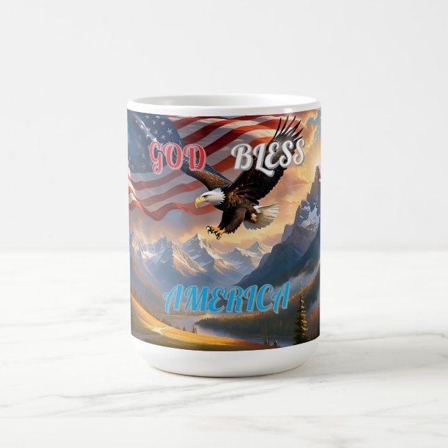 GOD BLESS AMERICA KAFFEETASSE (Mittel)
