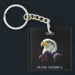 God Bless America – Patriotic Strength with Proud Schlüsselanhänger<br><div class="desc">God Bless America carries the weight of national pride, unity, and heartfelt gratitude. The phrase is iconic — instantly evoking imagery of freedom, resilience, and the enduring spirit of the United States. It feels ceremonial yet personal, powerful yet sincere. This identity blends classic Americana symbolism with a clean, modern sense...</div>