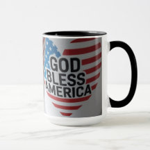 God Bless America patriotischer Becher