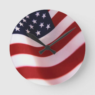God bless America Runde Wanduhr