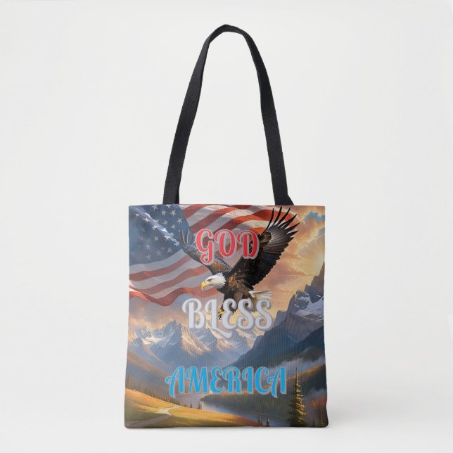 GOD BLESS AMERICA TASCHE (Vorderseite)