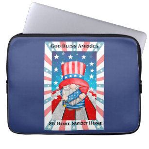 God Bless America Zuhause Sweet Zuhause Laptopschutzhülle