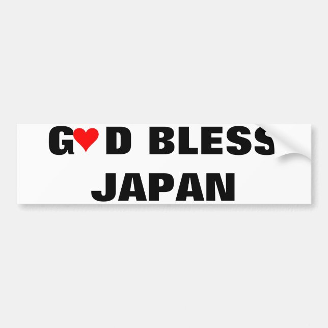 GOD BLESS JAPAN AUTOAUFKLEBER (Vorne)