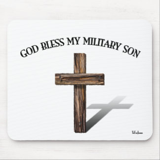 GOD BLESS MEIN MILITÄRISCHER SOHN mit robustem Kre Mousepad