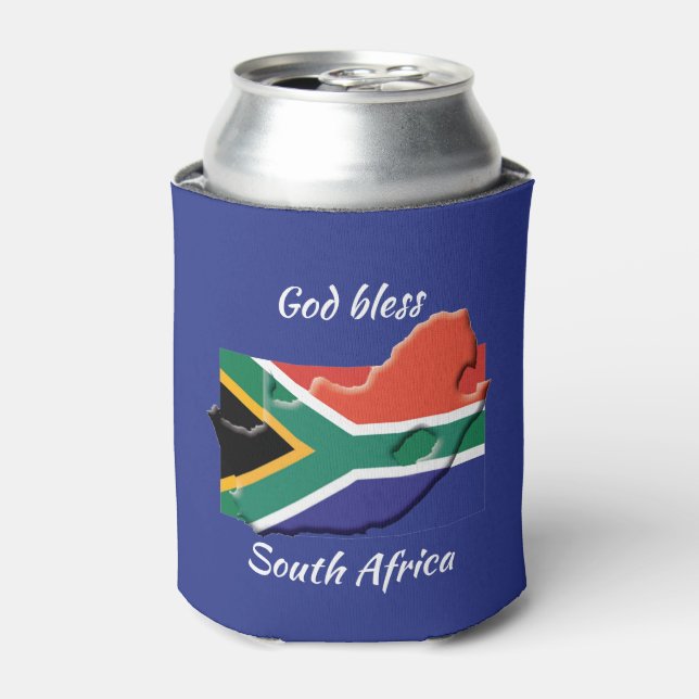 GOD BLESS SÜDAFRIKA Custom Keepake Dosenkühler (Kanne Vorderseite)