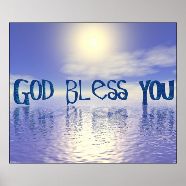 God Bless You. Poster (Vorne)