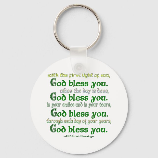 God Bless You Schlüsselanhänger (Vorderseite)