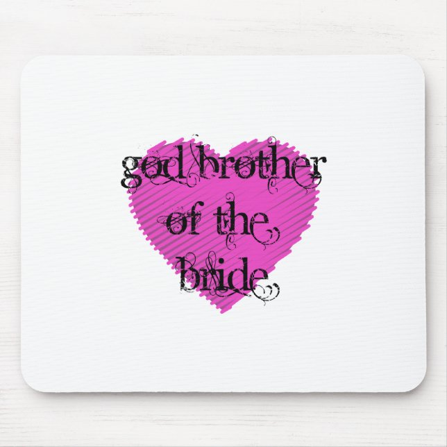 God Brother of the Bride Mousepad (Vorne)