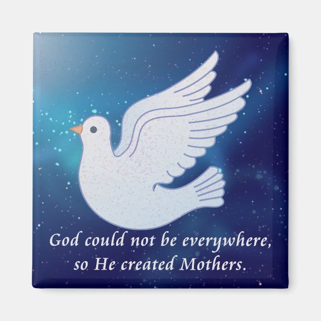 GOD CREATED MOTHERS MAGNET (Vorne)