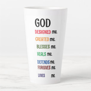 "GOD DESIGNED ME" Kollektion Latte Tasse