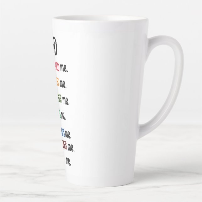 "GOD DESIGNED ME" - Letzte Tasse (Rechts)