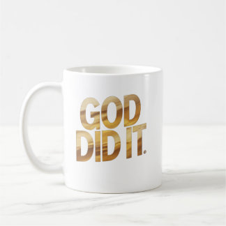 God Did It – Faith-Inspired Christian Coffe Mug Kaffeetasse