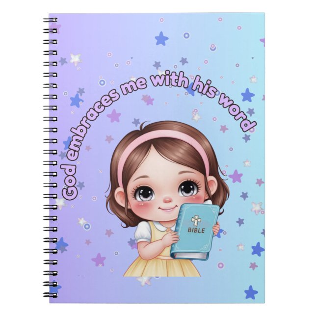 God embraces me with his word  notizblock (Vorderseite)