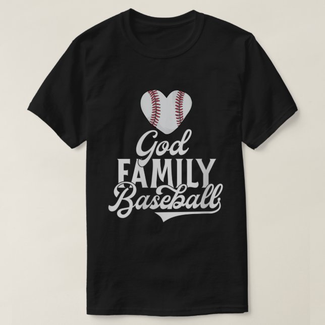 God Family Baseball Shirt Süd Christliche Mama Bas (Design vorne)
