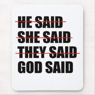 God Has the Final Word  Mousepad