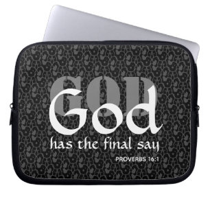 GOD HAT DIE ENDGÜLTIGE SAGE LAPTOPSCHUTZHÜLLE