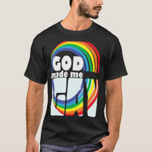 GOD HAT MIR IN SCHREIBEN RAINBOW GEBRANNT T-Shirt