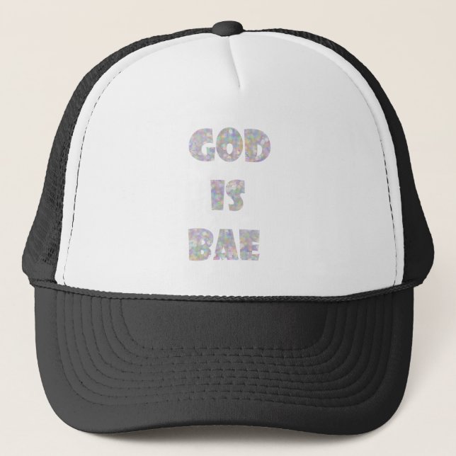god is bae truckerkappe (Vorderseite)