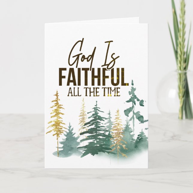 God is Faithful all the Time Karte (Vorderseite)