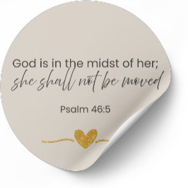 God Is In The Midst Of Her Sticker – Psalm 46:5 #2