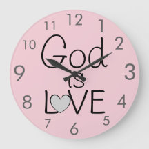 God is LOVE Quote Beautiful Pink